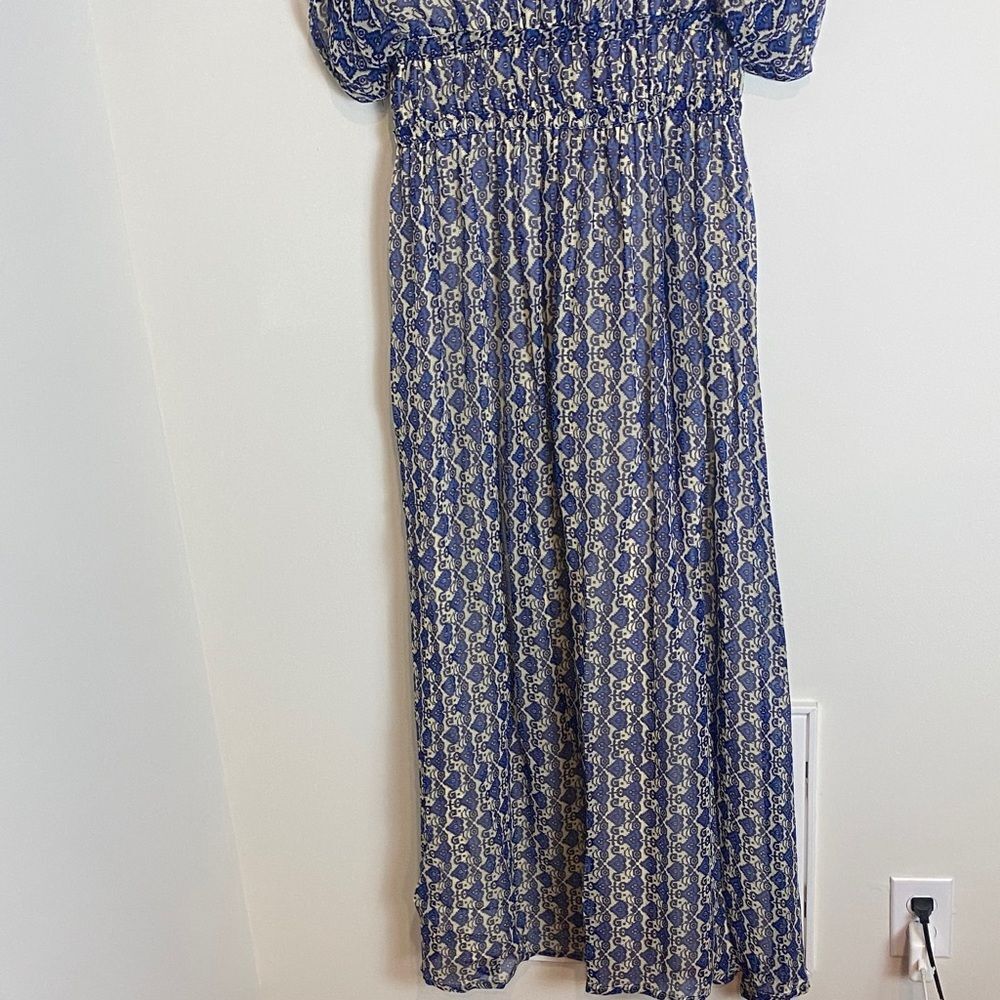 Anthropologie Oda Patterned Maxi Dress India Vineet Bahl Size 8 - Picture 8 of 9